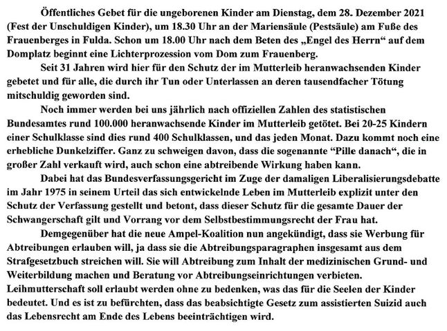 Pressemitteilung Dezember 2021